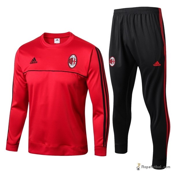 Chandal AC Milan 2017/18 Rojo Negro Blanco